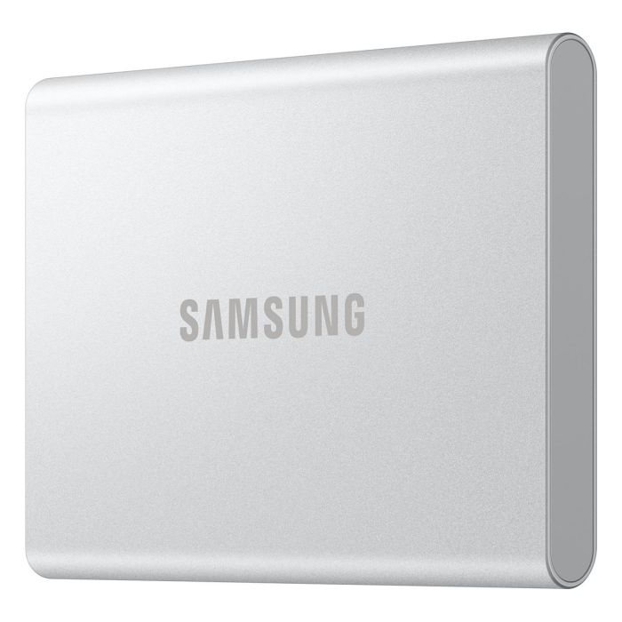 SAMSUNG Portable SSD T7 1TB USB-C 3.2 Gen 2 (10 Gbps) Externo Aluminio Plata - MU-PD1T0G/WW