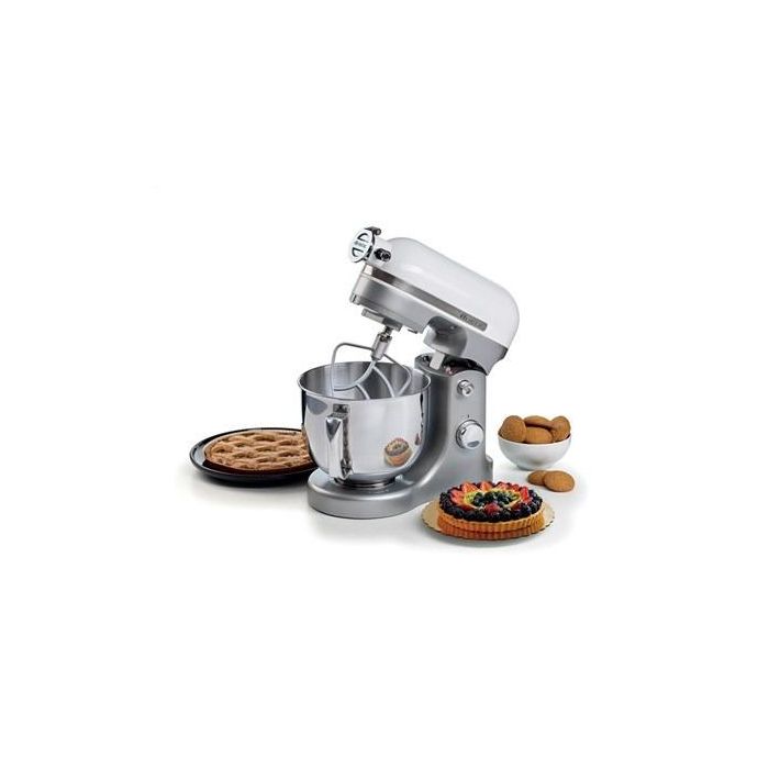 Ariete 1589/01 Robot de Cocina Moderna 5.5L Blanco - 1600W, Acero Inoxidable, 11 Velocidades 5 Ariete 1589/01 Robot de Cocina Moderna 5.5L Blanco - 1600W, Acero Inoxidable, 11 Velocidades 5