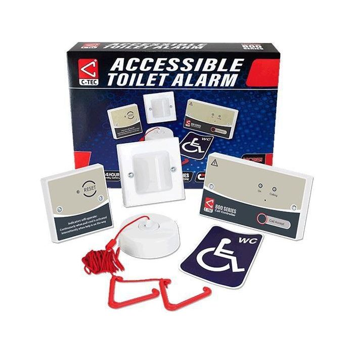 C-TEC Kit de Alarma de Emergencia / Asistencia para Personas Discapacitadas, Norma BS8300, con Respaldo de Batería C-TEC Kit de Alarma de Emergencia / Asistencia para Personas Discapacitadas, Norma BS8300, con Respaldo de Batería
