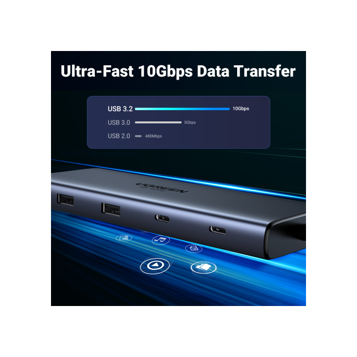 Ugreen Revodok Pro 10 10In1 Hdmi Dock Gris 5 Ugreen Revodok Pro 10 10In1 Hdmi Dock Gris 5