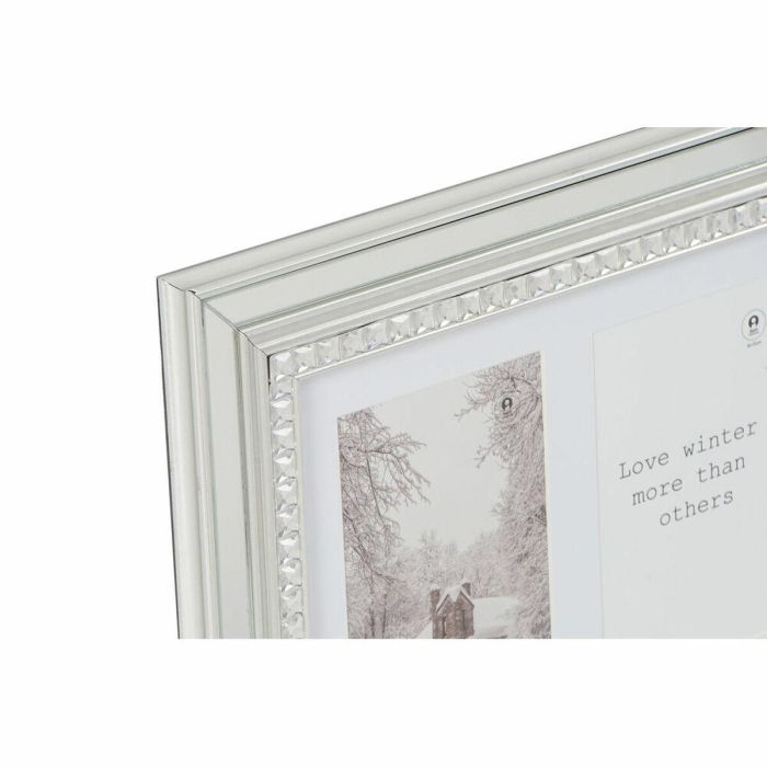 DKD Home Decor Marco de Fotos Múltiple Tradicional para 3 fotos, Dorado y Plateado con Cristal, 46,5x28,5 cm (Pack 2 Unidades) 2 DKD Home Decor Marco de Fotos Múltiple Tradicional para 3 fotos, Dorado y Plateado con Cristal, 46,5x28,5 cm (Pack 2 Unidades) 2