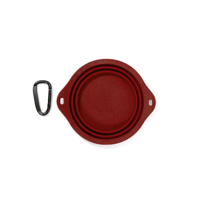 Gloria Comedero Plegable de Silicona 550 mL Rojo con Mosquetón Portátil para Viaje y Mascotas 4 Gloria Comedero Plegable de Silicona 550 mL Rojo con Mosquetón Portátil para Viaje y Mascotas 4