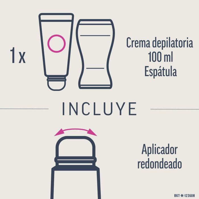 Veet EXPERT AXILAS Crema Depilatoria Roll-on Zonas Sensibles Axilas Bikini 100 ml - 35% Menos Químicos, Sin Amoníaco 2