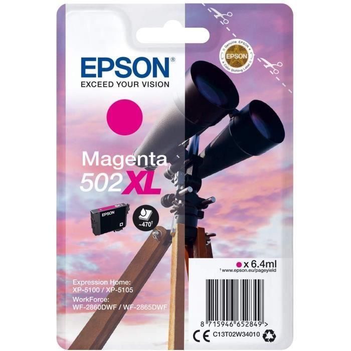 Epson XL 502 Cartucho Binoculares Magenta (470 páginas) 1 Epson XL 502 Cartucho Binoculares Magenta (470 páginas) 1
