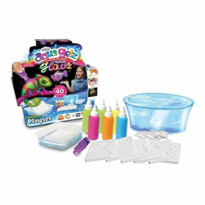 Aqua Gelz - Set de creación de figuras 3D - Colores fosforescentes - A partir de 8 años 1