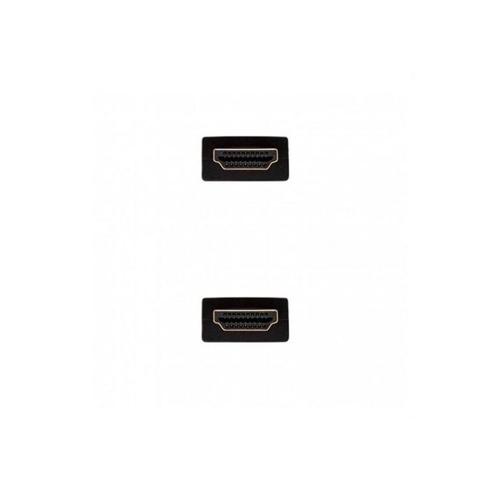 Nanocable 10.15.1703 Cable HDMI v1.4 Alta Velocidad Macho-Macho 3m Negro con soporte 4K, 3D, ARC, Dolby True-HD y DTS-HD 2