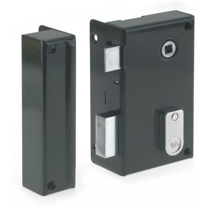 Cerradura vertical de superficie con rodillo izquierdo - YALE - YAV36G - Caqui - 2 llaves incluidas - Puerta de comunicación interior 1 Cerradura vertical de superficie con rodillo izquierdo - YALE - YAV36G - Caqui - 2 llaves incluidas - Puerta de comunicación interior 1