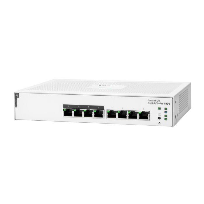 Aruba Instant On 1830 Switch Gestionado Inteligente Capa 2, 8 Puertos Gigabit PoE Clase 4 con 65W para Pequeñas Empresas 1
