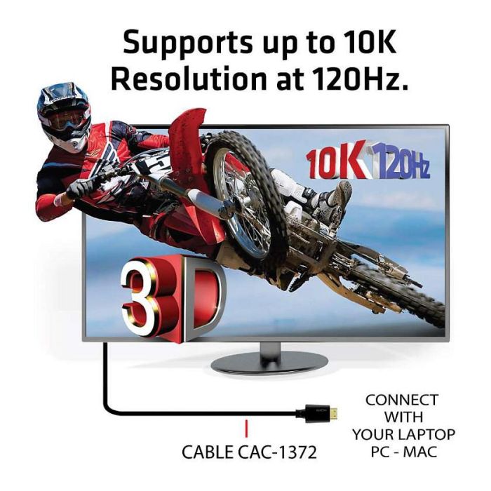 Club3D Ultra High Speed Hdmi 4K120Hz, 8K60Hz Certified 8