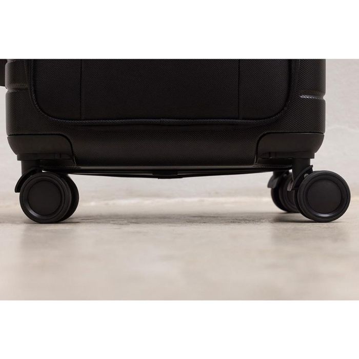 Numada 1200608 Maleta de cabina 38L negra rígida 55x35.5x23.5cm con cierre TSA y puerto USB 9