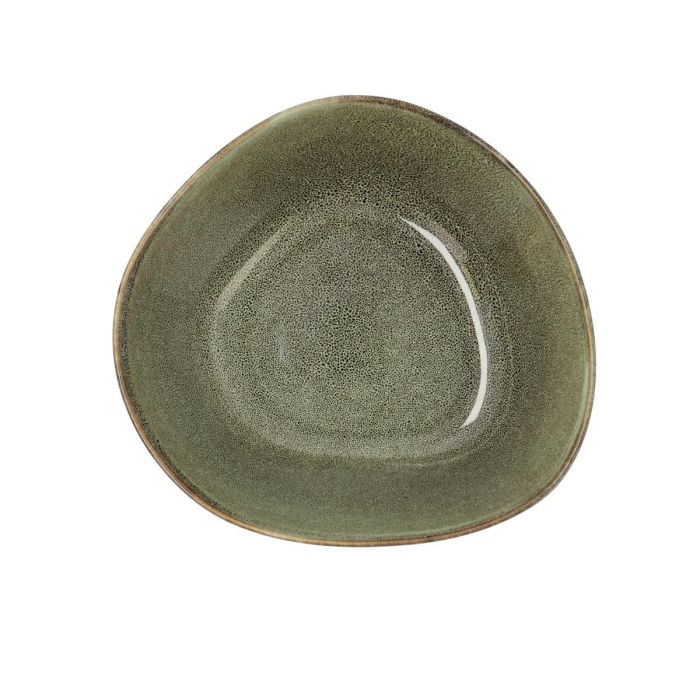 Bidasoa Ensaladera Ikonic de Cerámica Verde - Juego de 3 Unidades (20x19.5x8.5 cm) - Apta Lavavajillas y Microondas, Relieves Orgánicos 1
