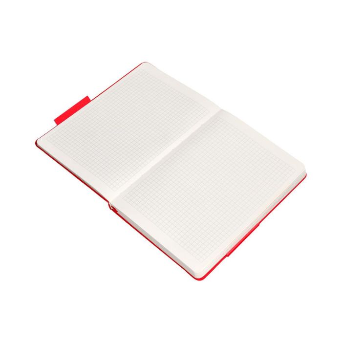 Cuaderno Con Gomilla Antartik Notes Tapa Dura A4 Hojas Cuadricula Rojo 100 Hojas 80 gr Fsc 8