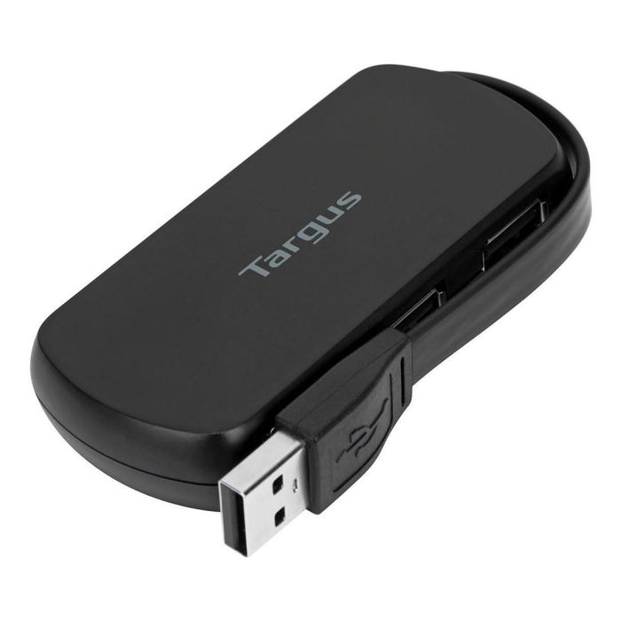 Targus Hub USB 2.0, Concentrador de 4 Puertos Negro