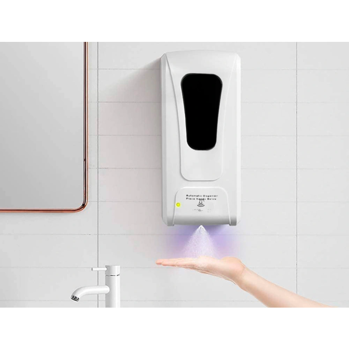 Q-connect Dispensador Automático Gel y Jabón con Sensor 1000 ml Blanco 1