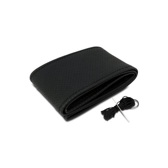 Funda Volante Negra para Coser Cs6 INT30181, Cuero Sintético Universal Antideslizante, Incluye Hilo y Aguja 1 Funda Volante Negra para Coser Cs6 INT30181, Cuero Sintético Universal Antideslizante, Incluye Hilo y Aguja 1