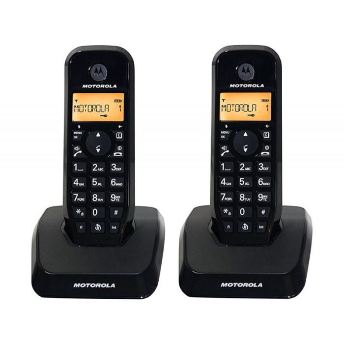 Teléfono Inalámbrico Motorola S1202 (2 pcs) Negro 2 Teléfono Inalámbrico Motorola S1202 (2 pcs) Negro 2