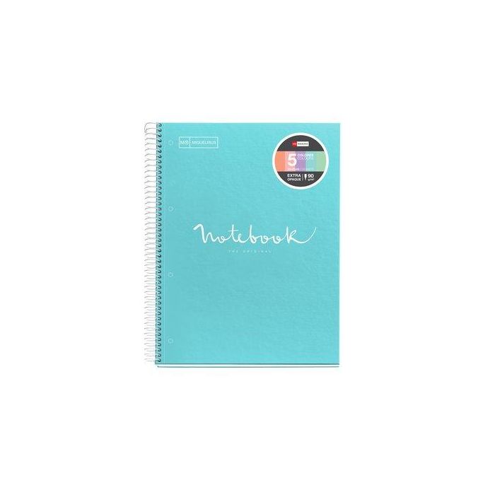 Bloc Miquelrius Emotions Notebook 5 Micro.Tapa Extra A4 120H 90G Horizontal Azul Cielo (Set de 5)