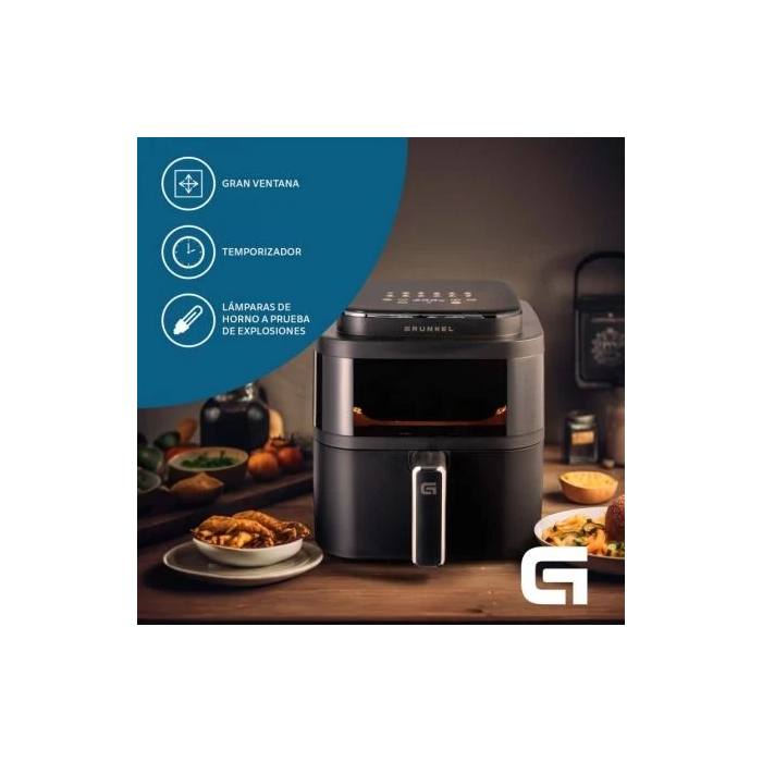 Grunkel Freidora Sana Digital Sin Aceite 6 L Negro 1400W