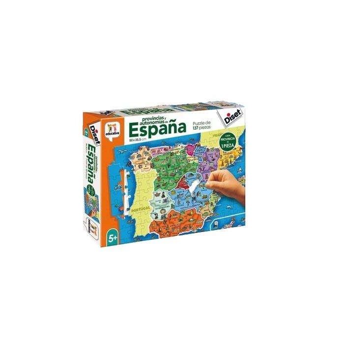 Diset Puzzle Educativo Provincias de España 137 Piezas 2 Diset Puzzle Educativo Provincias de España 137 Piezas 2
