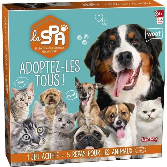 Lansay Juego de mesa ¡EL SPA Adoptarlos Todos! | Colaborativo para toda la familia, 2-6 jugadores, +6 años Lansay Juego de mesa ¡EL SPA Adoptarlos Todos! | Colaborativo para toda la familia, 2-6 jugadores, +6 años