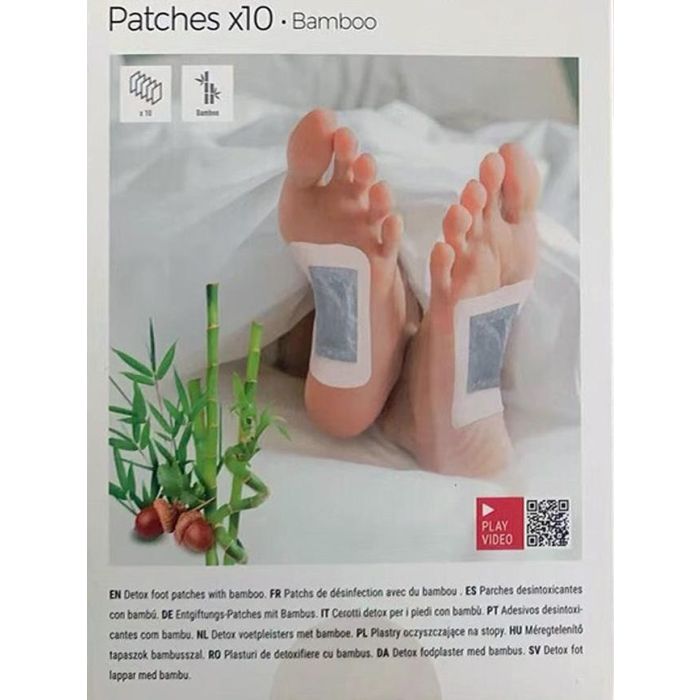 Parches Desintoxicantes para Pies Bamboo InnovaGoods 10 Unidades 1 Parches Desintoxicantes para Pies Bamboo InnovaGoods 10 Unidades 1