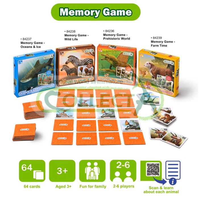 Collecta 84239 Juego de Memoria La Granja Multi-idioma +3 años