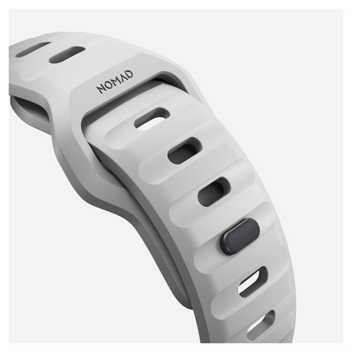 Nomad Sport Band Lunar Gray - Correa Deportiva de Caucho Ajustable para Apple Watch Ultra / 46mm y Series 42/44/45/49mm, Resistente al Agua 3