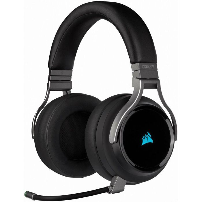 Corsair CA-9011185-EU Auriculares Gaming VIRTUOSO RGB Inalámbricos Negros con Sonido Alta Fidelidad y Tecnología SLIPSTREAM