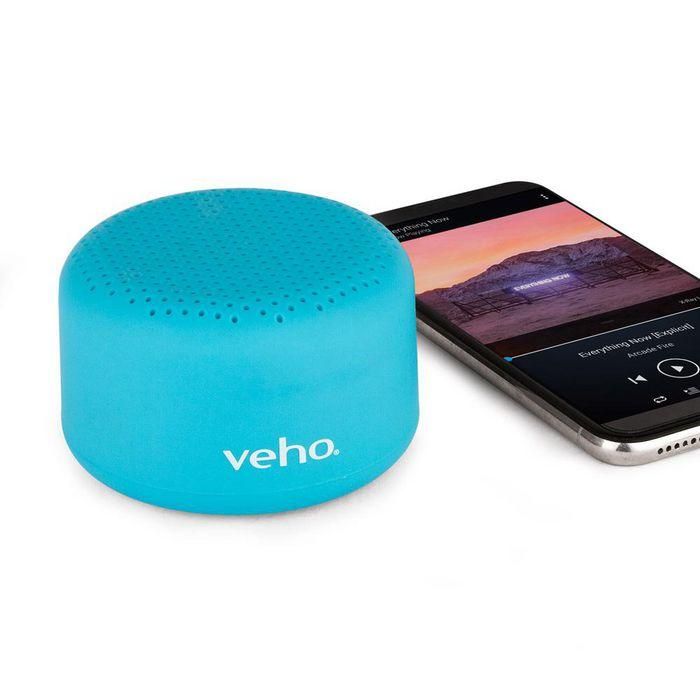 Veho M3 Altavoz Bluetooth Inalámbrico Portátil Ultra Compacto con Batería Recargable de Larga Duración 12 Horas y Sonido TWS - Color Aqua 3