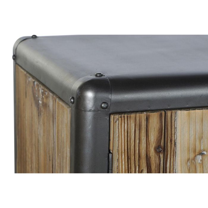 Aparador DKD Home Decor 144 x 45 x 75 cm Abeto Natural Metal Gris claro 4 Aparador DKD Home Decor 144 x 45 x 75 cm Abeto Natural Metal Gris claro 4
