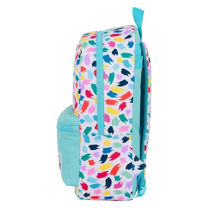 Mochila Escolar Benetton Painting Multicolor 3 Mochila Escolar Benetton Painting Multicolor 3