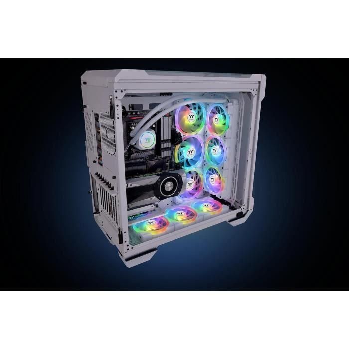 THERMALTAKE SWAFAN EX12 ARGB Sync (Blanco) - Ventilador de 120 mm para carcasa de PC 1