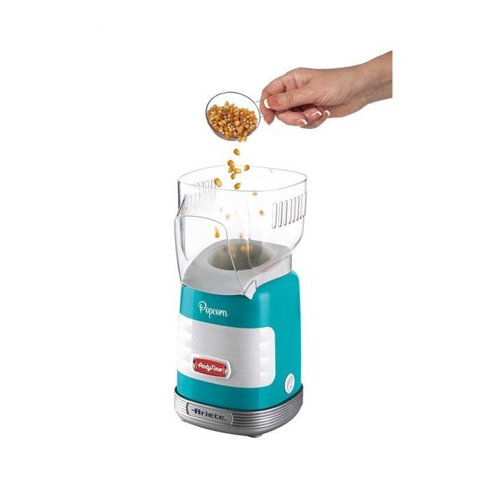 Ariete 2956/01 Máquina de Palomitas Party Time Popper Azul, Diseño Retro Años 50 3