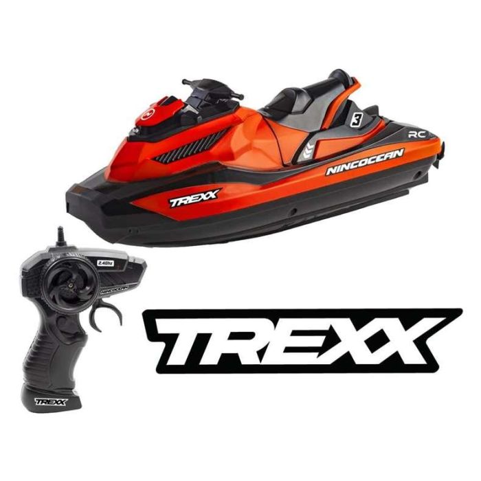 Moto de agua radio control trexx con 2 motores, emisora 2,4ghz y batería de 3,7v 24,5x22x9 cm 1 Moto de agua radio control trexx con 2 motores, emisora 2,4ghz y batería de 3,7v 24,5x22x9 cm 1