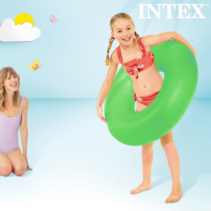 Flotador Hinchable Donut Intex Neon 91 x 91 cm (24 Unidades) 4