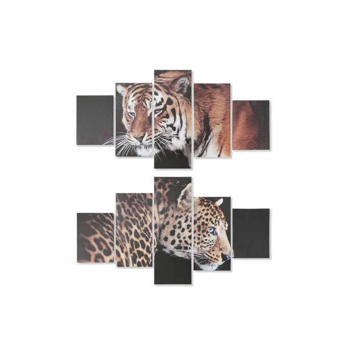 Cuadro Colonial DKD Home Decor Negro Marron 2 x 80 x 150 cm Set de 5 (2 Unidades) Cuadro Colonial DKD Home Decor Negro Marron 2 x 80 x 150 cm Set de 5 (2 Unidades)