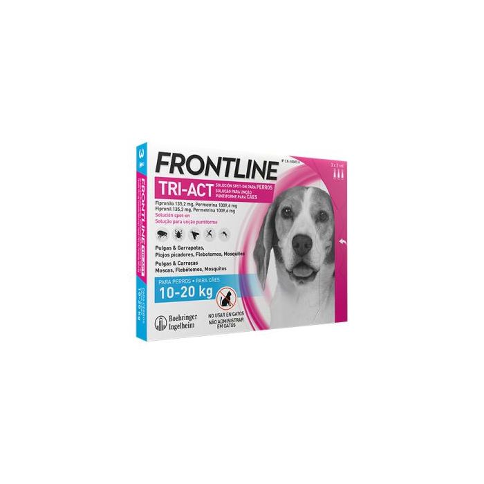 Frontline Tri-Act M 3 Pipetas 10-20 kg