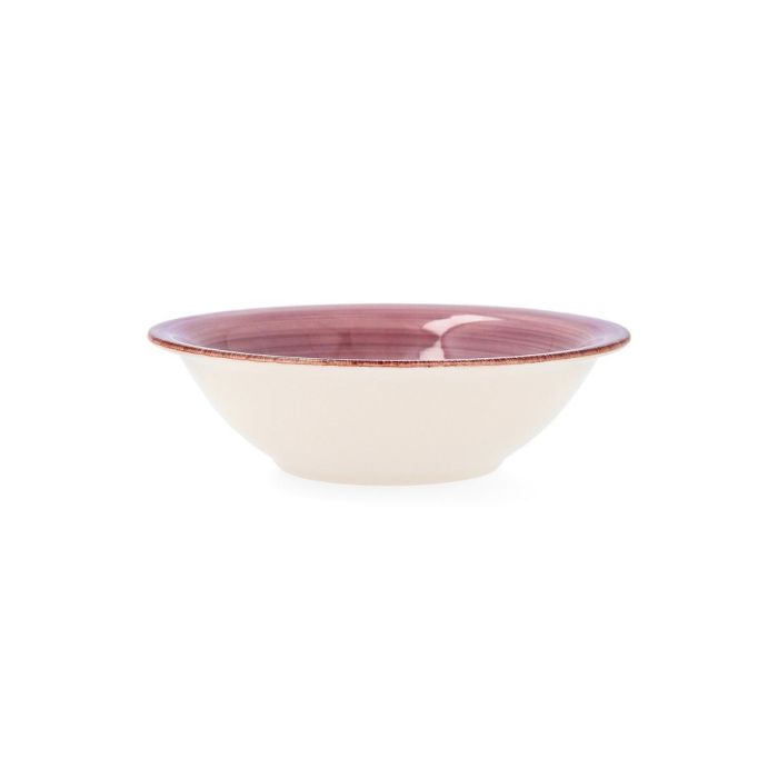 Quid Bol Cerámico Vita Peoni Rosa 18 cm - Juego de 6 Unidades Apilables, Apto Lavavajillas y Microondas, Pintado a Mano 1 Quid Bol Cerámico Vita Peoni Rosa 18 cm - Juego de 6 Unidades Apilables, Apto Lavavajillas y Microondas, Pintado a Mano 1