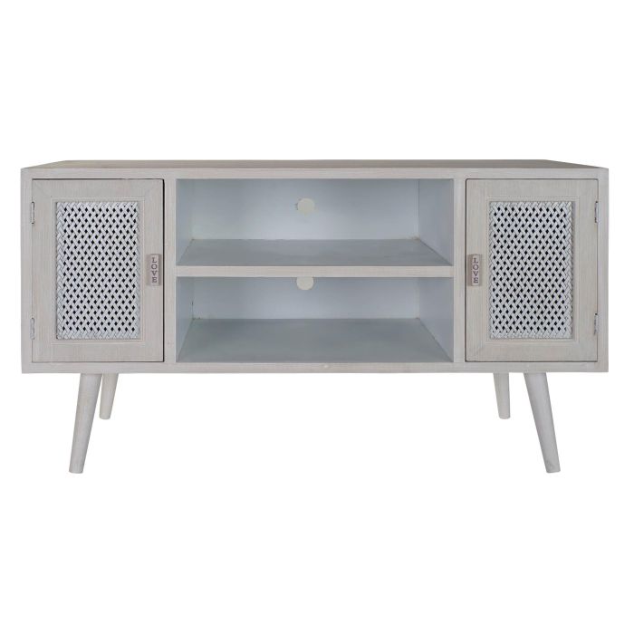 Mueble Tv Moderno DKD Home Decor Blanco 41 x 61 x 110 cm 5