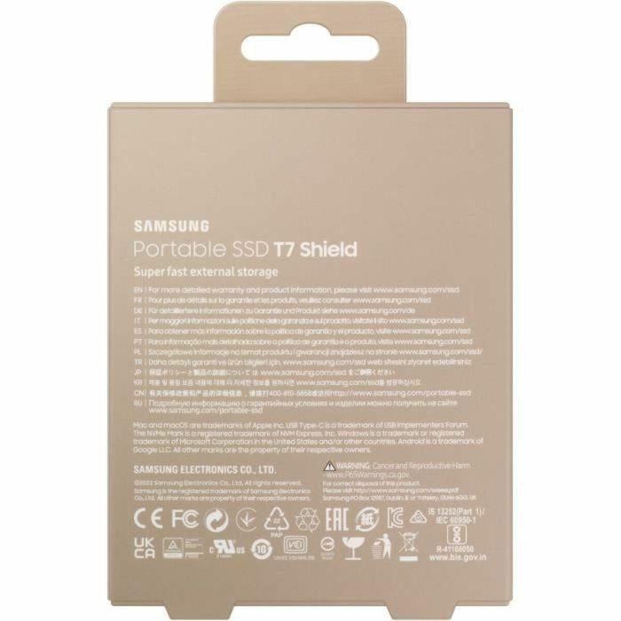 Unidad de estado sólido externa - SAMSUNG - T7 Shield - 2 TB - USB 3.2 Gen 2 (conector USB-C) (MU-PE2T0K/EU) 2