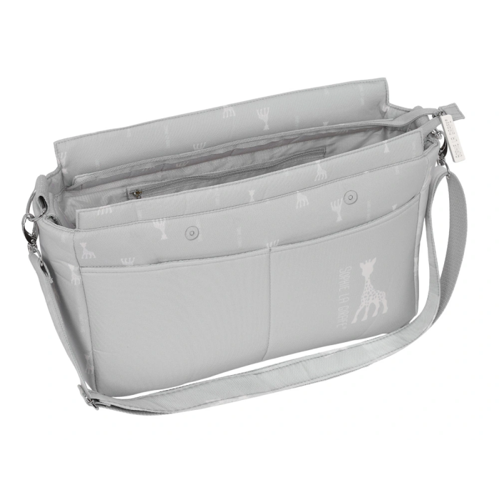 Safta Bolso Adaptable para Carrito de Bebé, Reversible y Repelente, Sophie la Girafe Mum, 46x26x15 cm 3