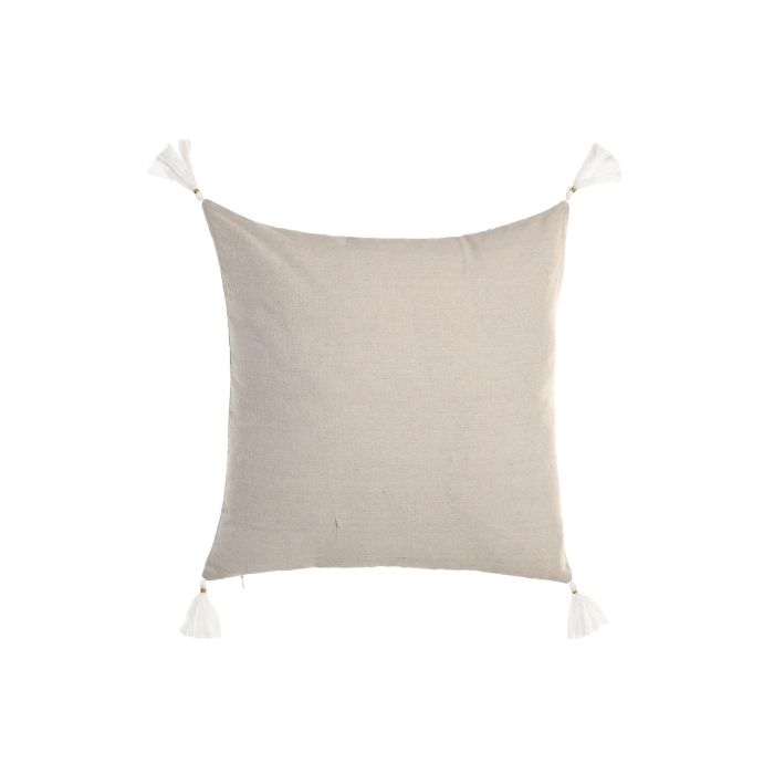 Cojin Boho DKD Home Decor Natural Blanco 45 x 45 cm (2 Unidades) 2 Cojin Boho DKD Home Decor Natural Blanco 45 x 45 cm (2 Unidades) 2