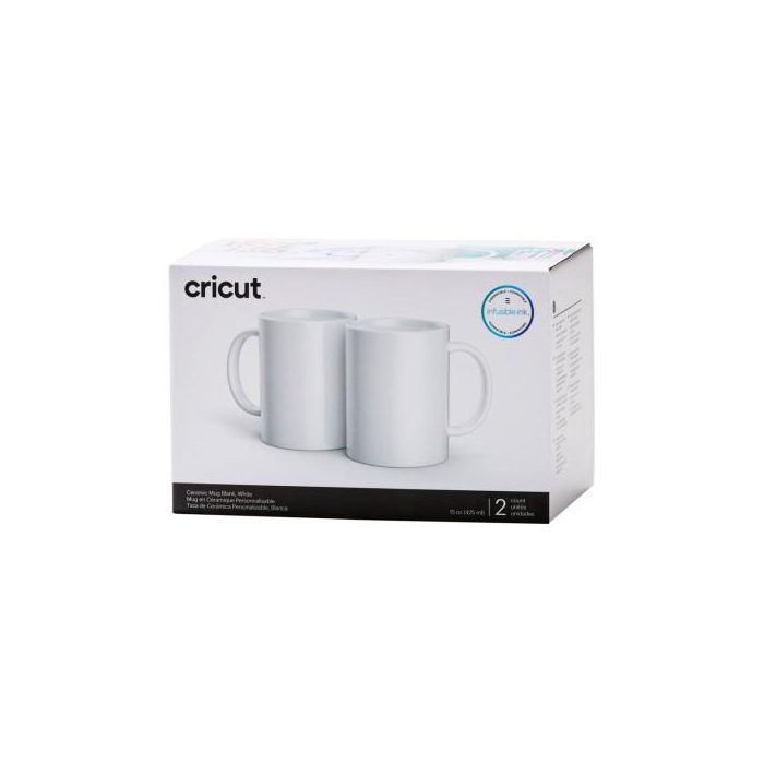 Taza Personalizable para Plotter de corte Cricut Ceramic Blanco Cerámica (2 Unidades) 1