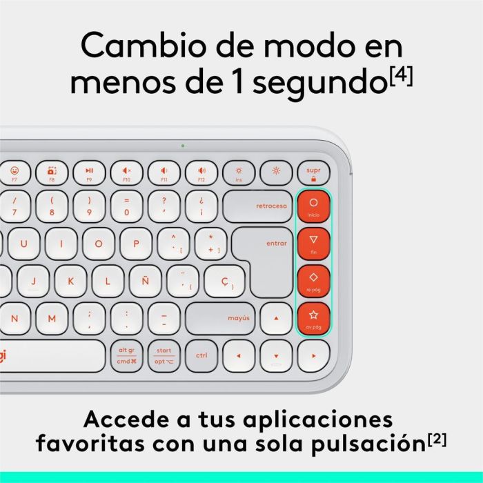 Teclado Logitech Pop Icon Keys Inalambrico 4