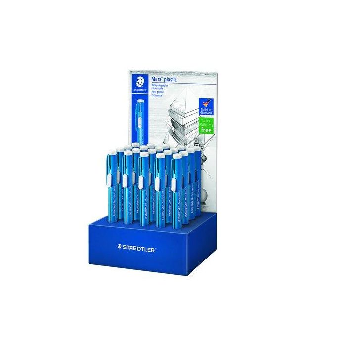 Portagomas Staedtler Mars Plastic Azul (10 Unidades)