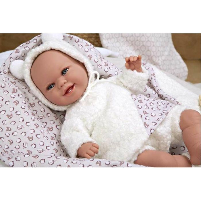 Muñeca elegance 35 cm babyto blanco c/manta (muñeco de peso) 8