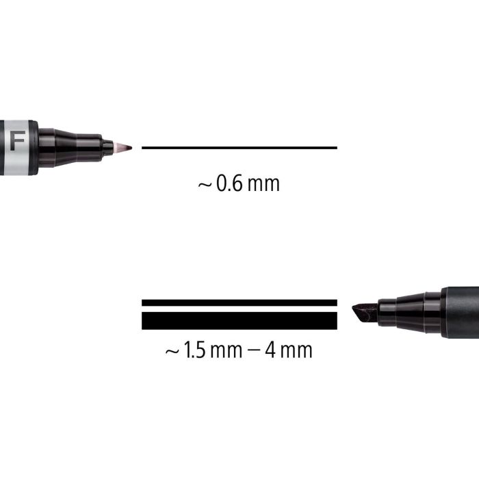 STAEDTLER Zweispitzmarker Lumocolor permanent BK retail 5