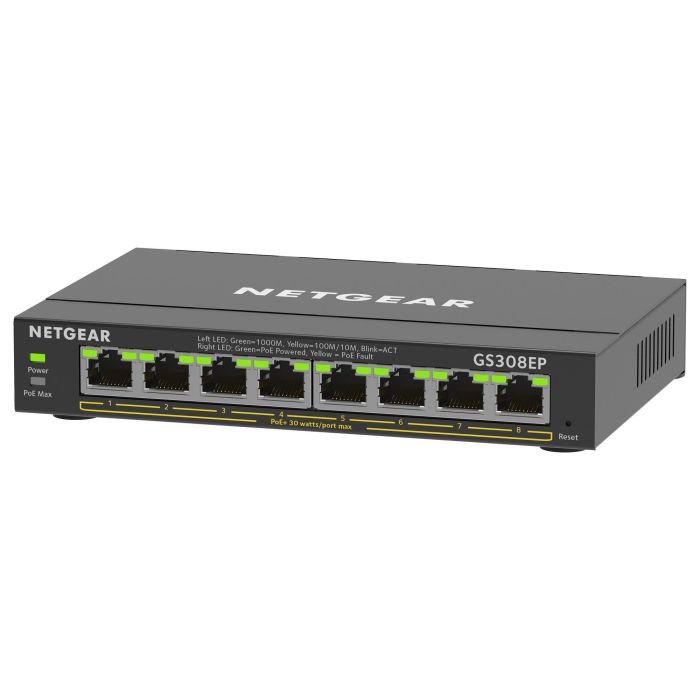 NETGEAR GS308EP Switch PoE+ Gestionado Gigabit Ethernet 8 Puertos 1