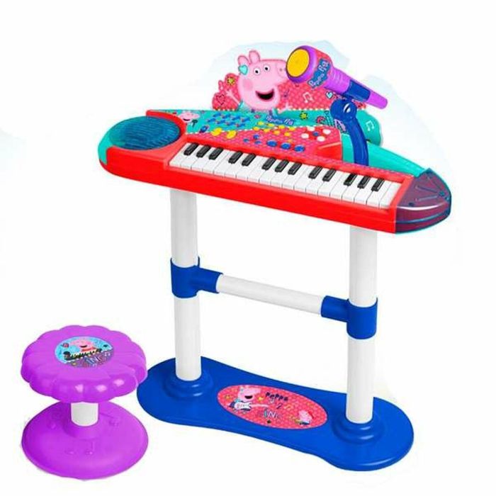 Reig Órgano Infantil con Micrófono, Pie y Banqueta – Set de Teclado Musical con Luces y Sonidos, Recomendado para Niños de 3 Años Reig Órgano Infantil con Micrófono, Pie y Banqueta – Set de Teclado Musical con Luces y Sonidos, Recomendado para Niños de 3 Años