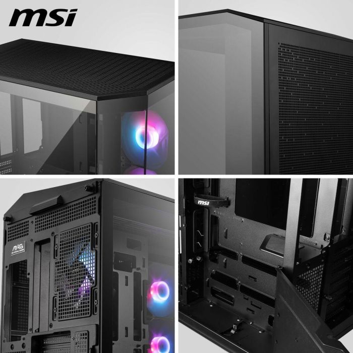 Caja Semitorre ATX MSI MAG PANO 100R PZ Negro 17 Caja Semitorre ATX MSI MAG PANO 100R PZ Negro 17